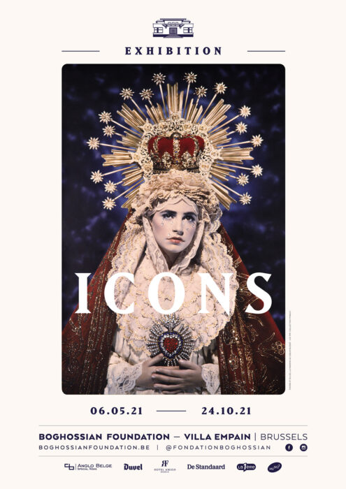 Affiche. Fondation Boghossian. Icons. La Madone au cœur blessé – Lio (détail), 1991 – Pinault Collection. 2021-05-06